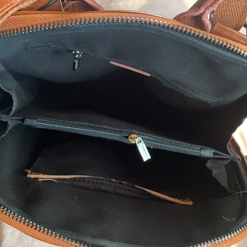 Leather handbag/backpack - Picture 4 of 6
